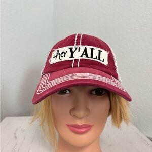 KBETHOS Burgundy Cap with “Hey Yall” Patch